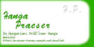 hanga pracser business card